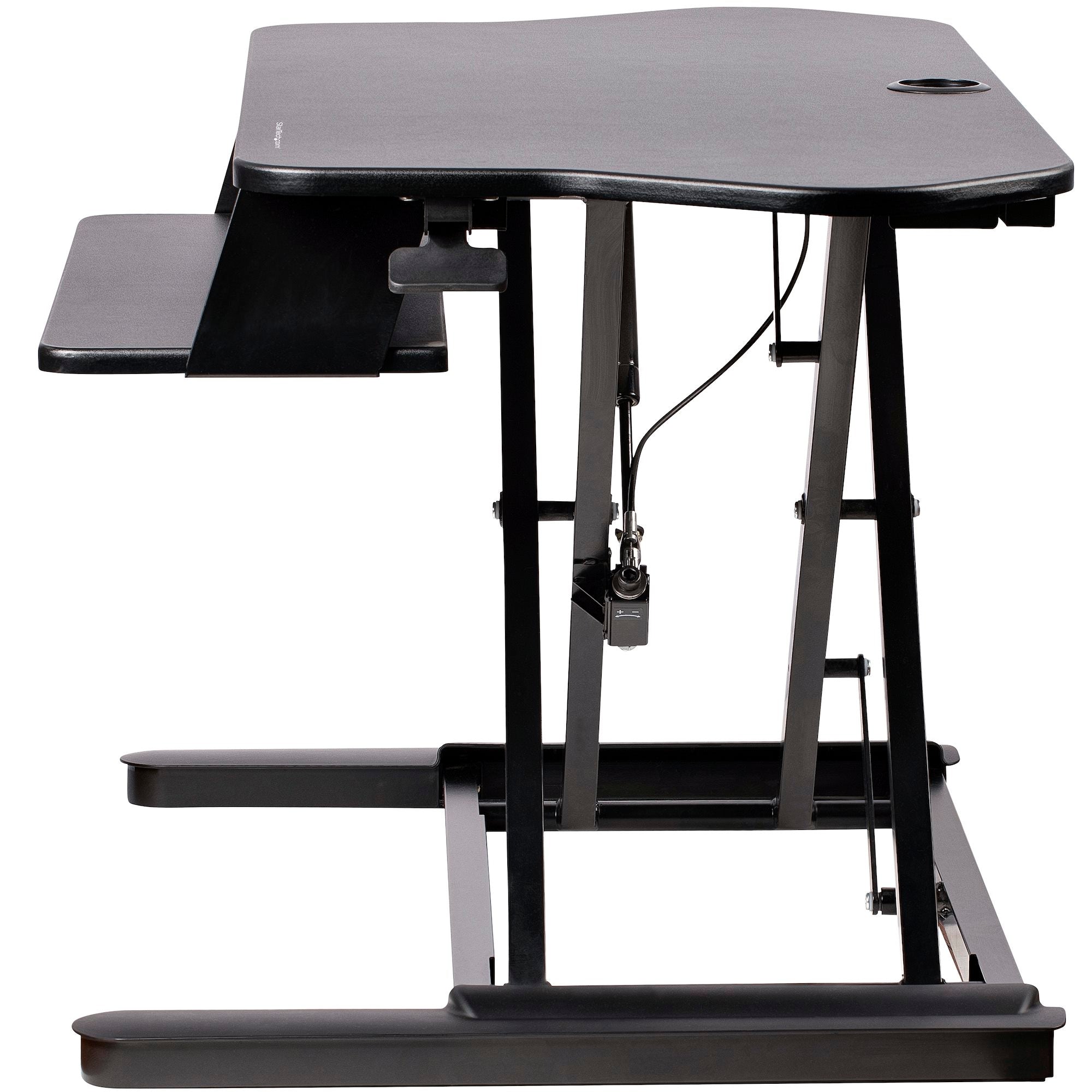 StarTech ARMSTSCORNR Corner Sit Stand Desk Converter with Keyboard Tray - Image 5