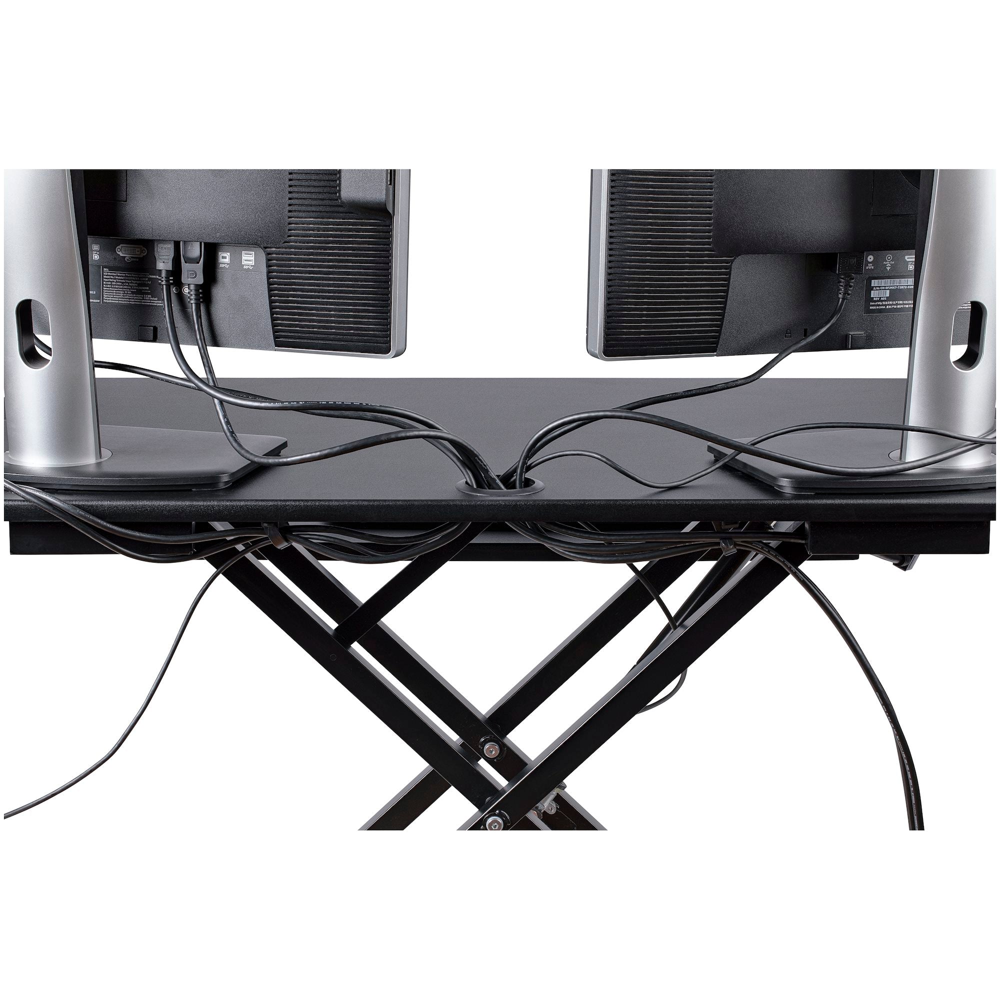 StarTech ARMSTSCORNR Corner Sit Stand Desk Converter with Keyboard Tray - Image 13
