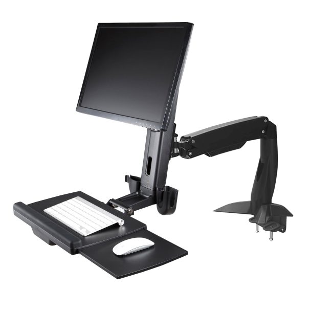 Alternative view of StarTech Single-Monitor Sit-Stand Height-Adjustable Workstation | ARMSTSCP1