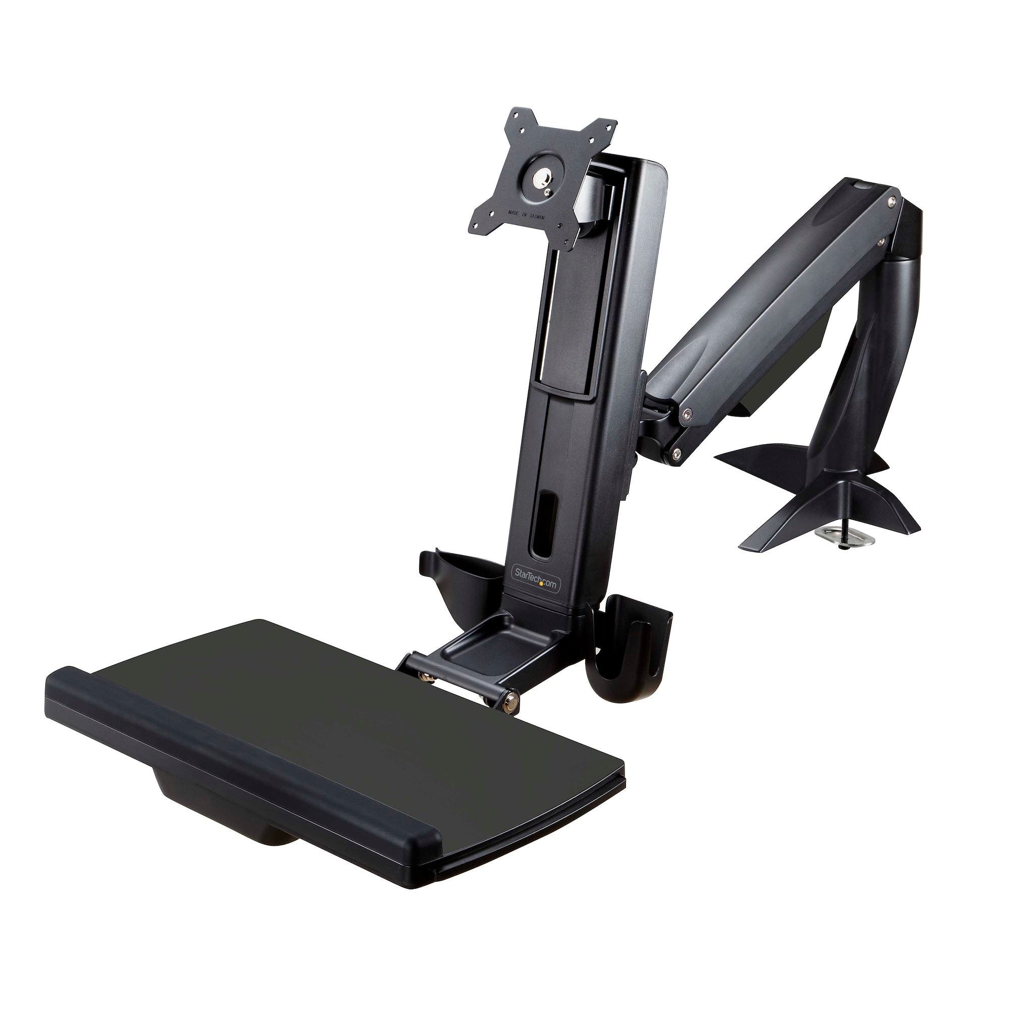 StarTech Single-Monitor Sit-Stand Height-Adjustable Workstation | ARMSTSCP1 - Image 3