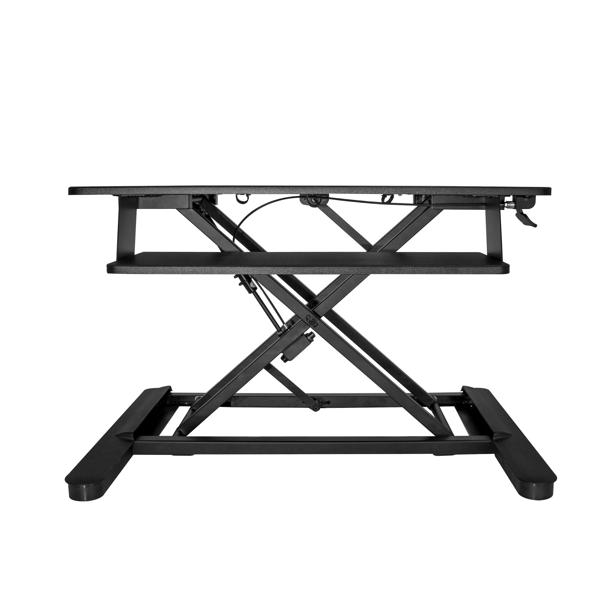 StarTech ARMSTSLG Sit Stand Desk Converter with Keyboard Tray | Large 35" x 21" Surface - Image 3