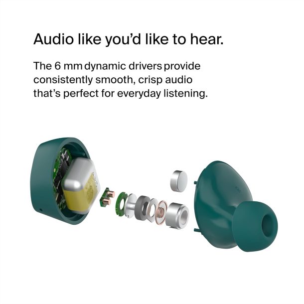 Alternative view of Belkin SoundForm Bolt Headset Wireless In-ear Calls/Music/Sport/Everyday Bluetooth Teal | AUC009BTTE