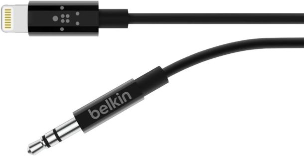 Alternative view of Belkin 3.5 mm Audio Cable With Lightning Connector | AV10172BT03-BLK