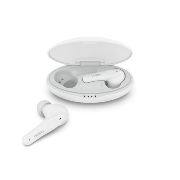 Alternative view of Belkin Soundform Nano Headphones Wireless In-ear Calls/Music Micro-USB Bluetooth White | PAC003BTWH