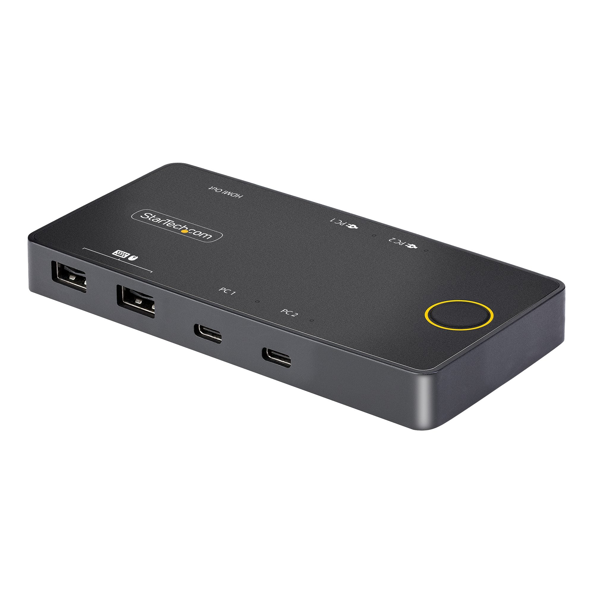 StarTech 2-Port USB-C KVM Switch, Single-4K 60Hz HDMI Monitor, Dual-100W Power Delivery Pass-through Ports, Bus Powered | C2-H46-UC2-PD-KVM - Image 2