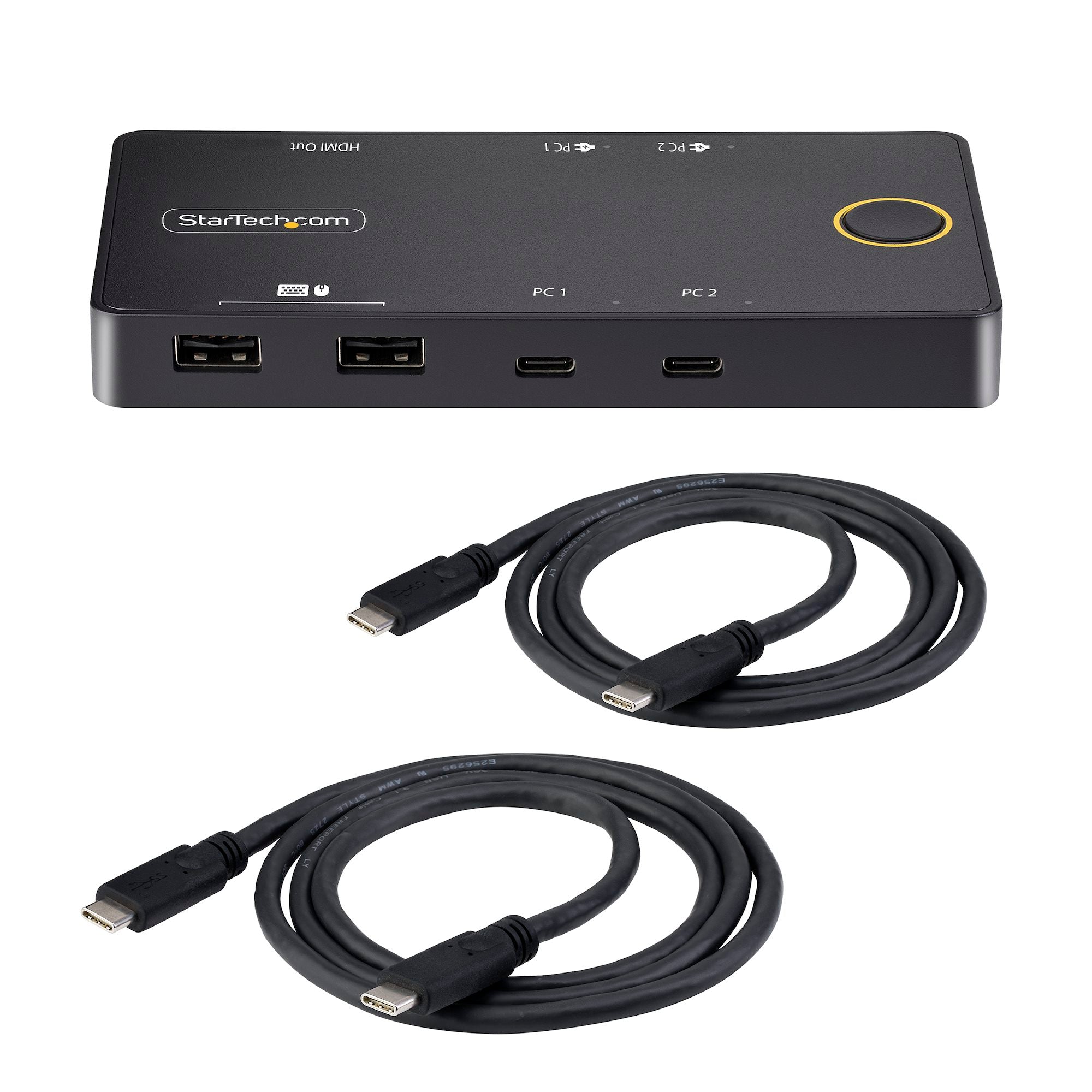 StarTech 2-Port USB-C KVM Switch, Single-4K 60Hz HDMI Monitor, Dual-100W Power Delivery Pass-through Ports, Bus Powered | C2-H46-UC2-PD-KVM - Image 7