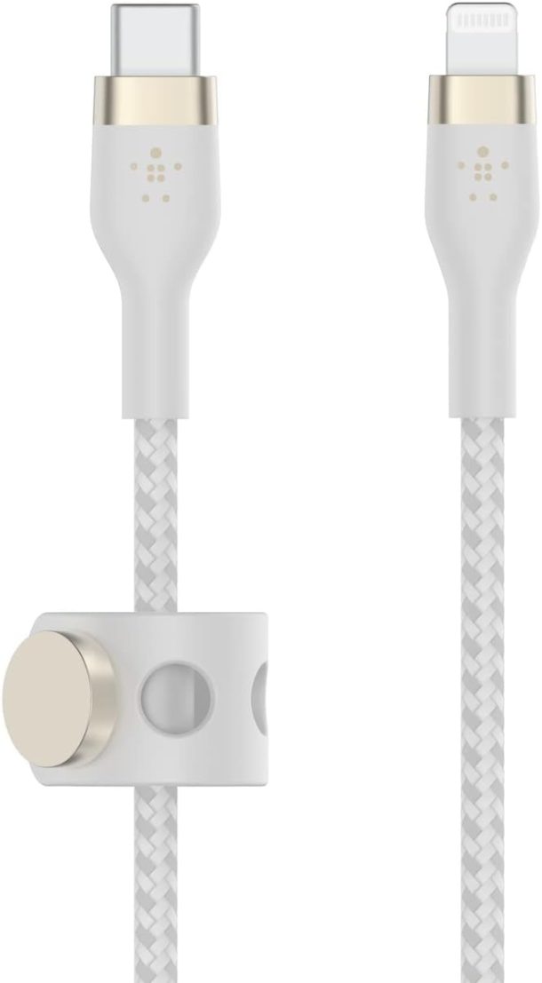Belkin BoostCharge Pro Flex USB-C Cable with Lightning Connector | CAA011BT1MWH