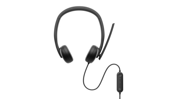 Alternative view of Dell WH3024 Wired On-Ear Noise Cancelling Stereo Headset | WH3024-DWW