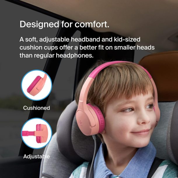 Alternative view of Belkin SoundForm Mini Wired On-Ear Headphones for Kids | AUD004BTPK