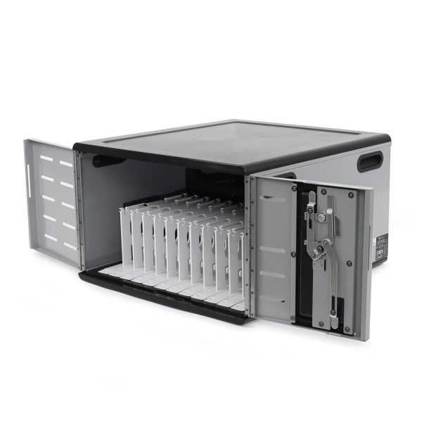 Alternative view of Ergotron Zip12 Charging Desktop Cabinet, UK | DM12-1012-3