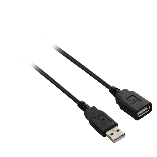 V7 USB A Female to USB A Male USB 2.0 Extension Cable 480 Mbps 1.8m/6ft Black - V7E2USB2EXT-1.8M - Image 4