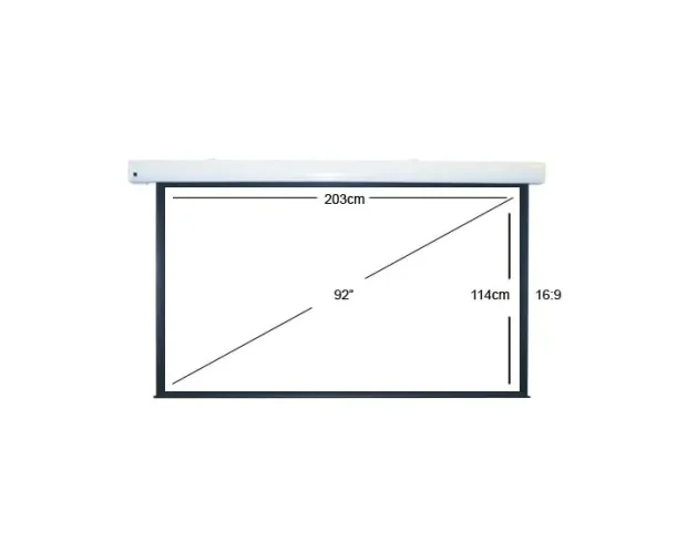 Alternative view of Sapphire Electric 203x114cm Projector Screen 16:9 92 inch SEWS200RWSF-ATR