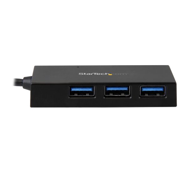 Alternative view of StarTech HB30C3A1CFB 4-Port USB-C Hub - USB-C to 1x USB-C and 3x USB-A - USB 3.0 Hub - 5Gbps