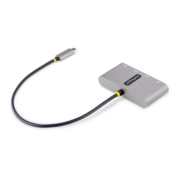 StarTech HB30C3A1GEA2 3-Port USB-C Hub with Ethernet - 3x USB-A - Gigabit Ethernet - USB 3.0 5Gbps - Bus-Powered - 1ft/30cm Long USB Type-C Host Cable - GbE - Portable USB-C to USB-A Hub