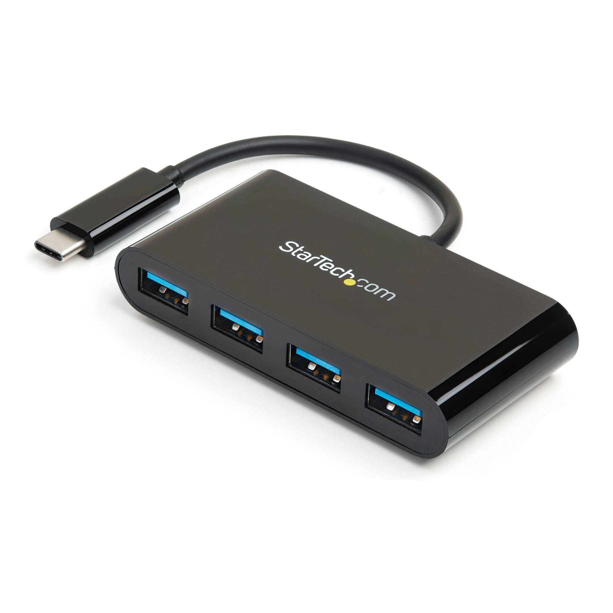 Startech HB30C4AB 4-Port USB-C Hub - USB-C to 4x USB-A - USB 3.0 Hub - 5Gbps - Bus Powered