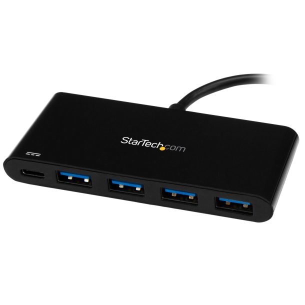 StarTech HB30C4AFPD 4 Port USB C Hub with 4 USB Type-A Ports (USB 3.0 SuperSpeed 5Gbps) - 60W Power Delivery Passthrough Charging