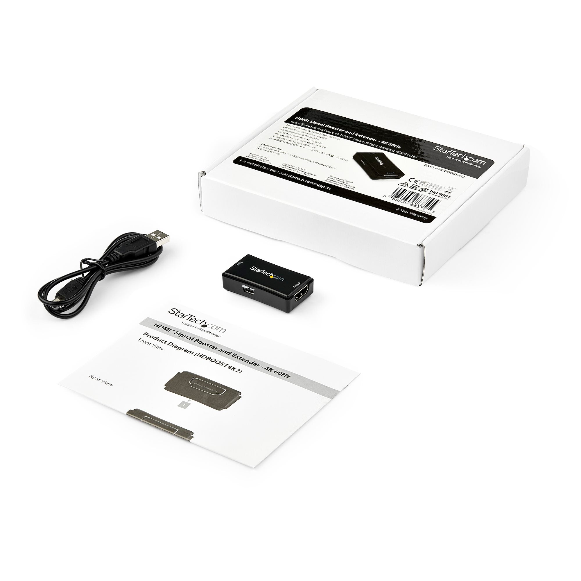 StarTech HDBOOST4K2 45 ft. (14 m) HDMI Signal Booster - 4K 60Hz - Image 5