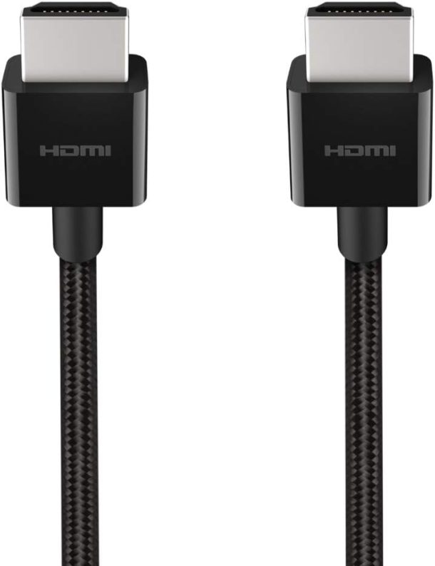 Alternative view of Belkin 8K Ultra High Speed HDMI 2.1 Braided Cable | AV10176BT2M-BLK