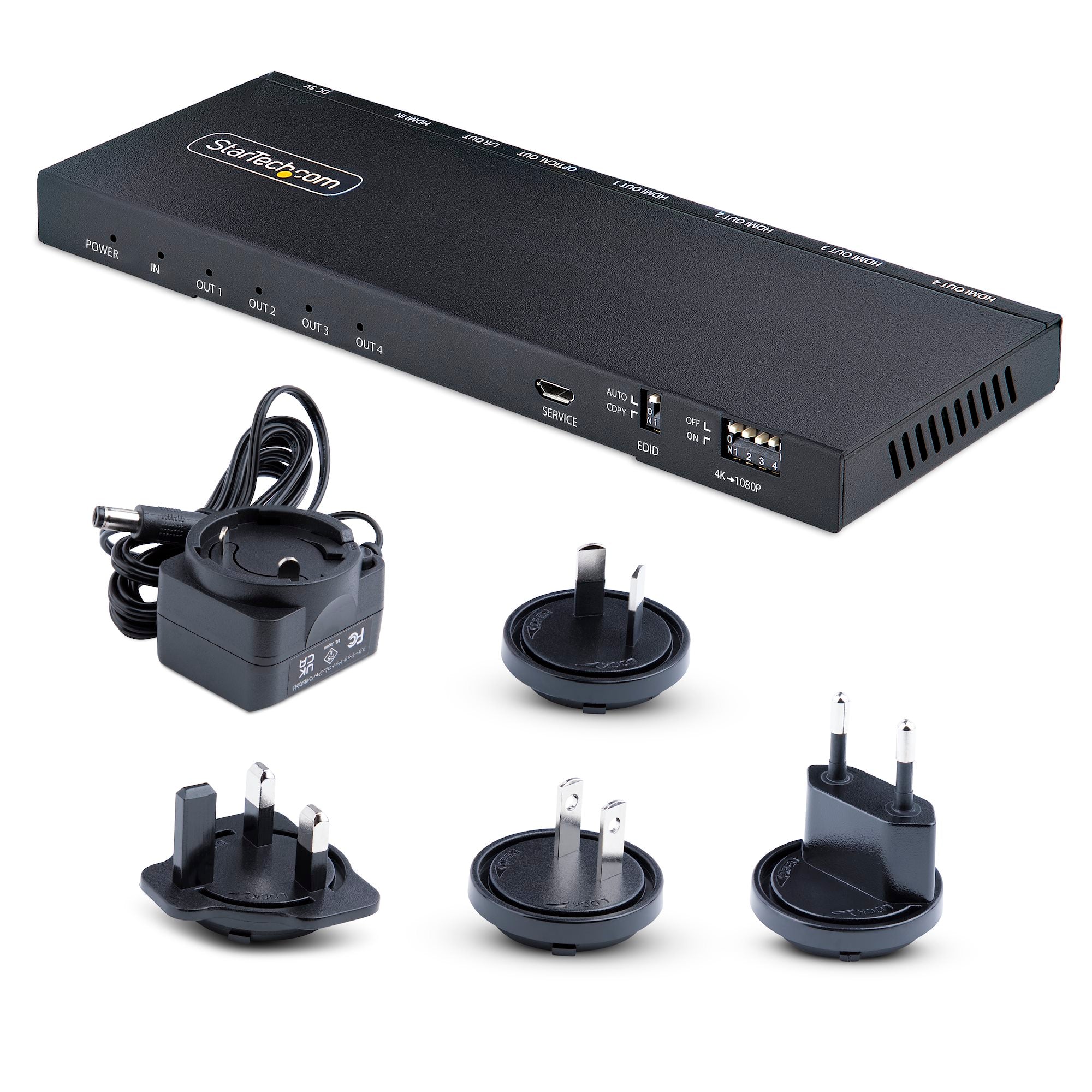 StarTech HDMI-SPLITTER-44K60S 4-Port HDMI Splitter, 4K 60Hz HDMI 2.0 Video, 4K HDMI Splitter - Image 7