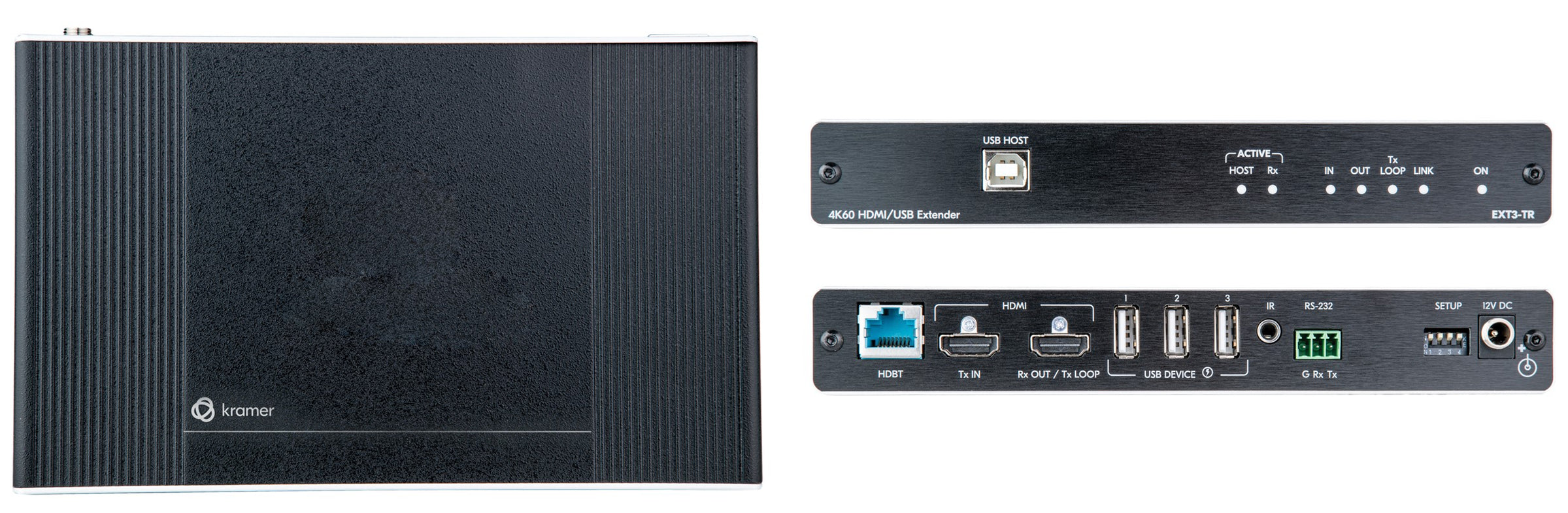 Kramer Electronics EXT3-TR 4K60 4:4:4 HDMI Extender with USB, RS-232 & IR over Long-Reach HDBaseT 3.0