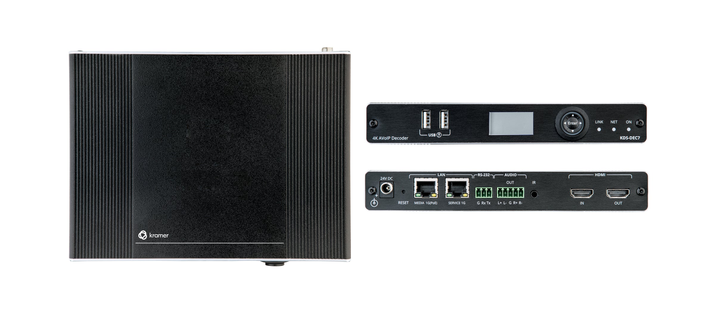 Kramer Electronics KDS-DEC7 High-Performance Highly-Scalable AVoIP Decoder