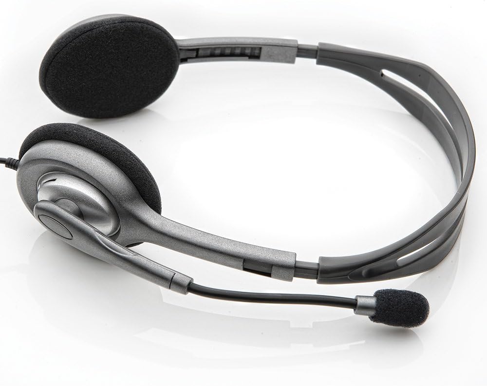 Logitech H110 Stereo Grey Wired Headset | 981-000593 - Image 2