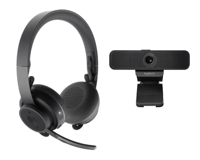 Logitech Zone Wireless Headset with C925e Webcam