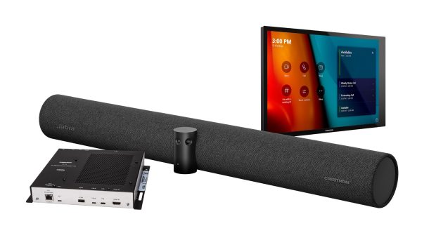 Crestron Flex Advanced Small Room Conference System with Jabra? PanaCast? 50 Video Bar and Wall Mounted Control Interface for Microsoft Teams? Rooms | UC-BX31-T-WM