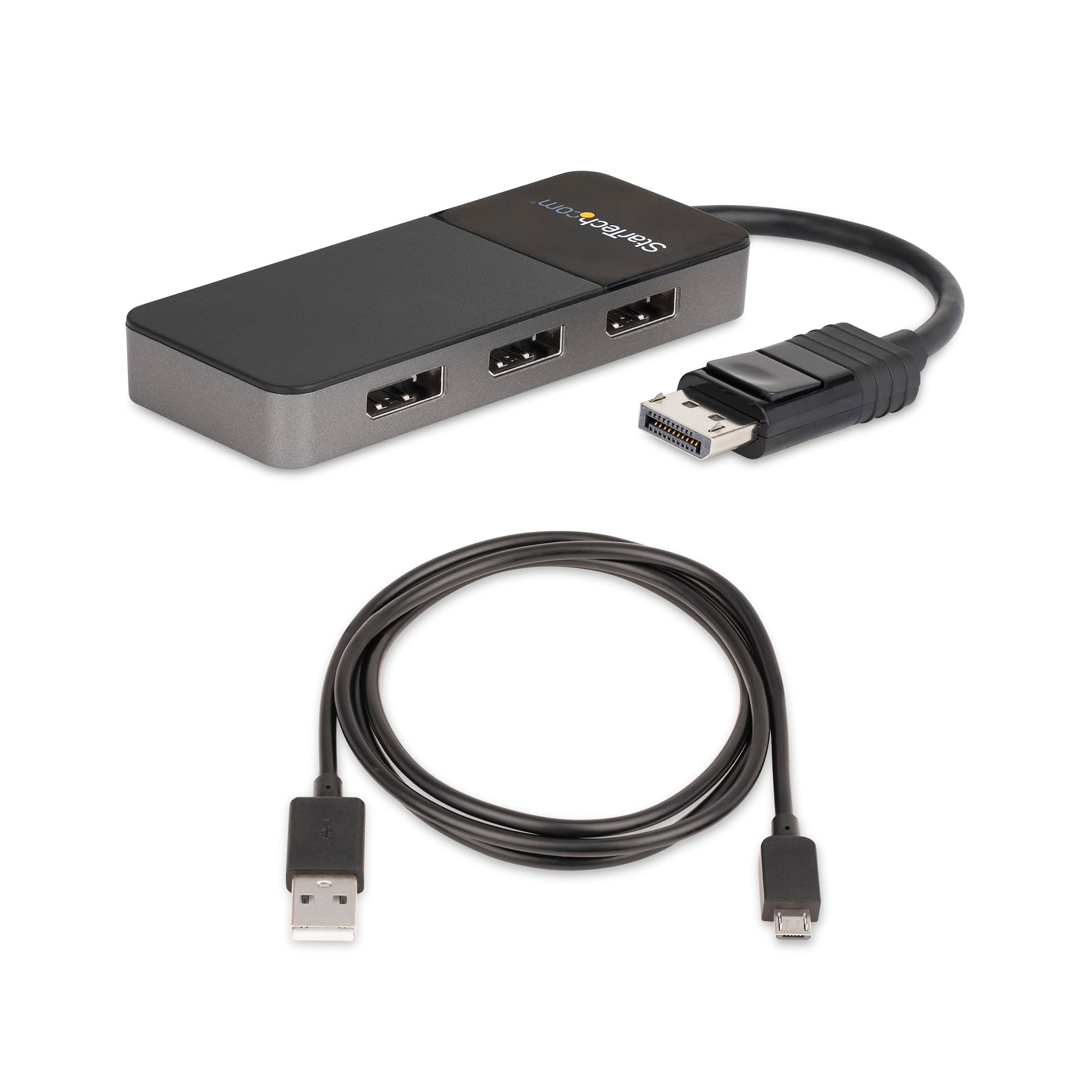 StarTech MST14DP123DP 3-Port DisplayPort 1.4 Splitter, DisplayPort to 3x DP Multi-Monitor Adapter, Triple 4K Computer MST Hub, USB Bus-Powered - Windows Only - Image 6