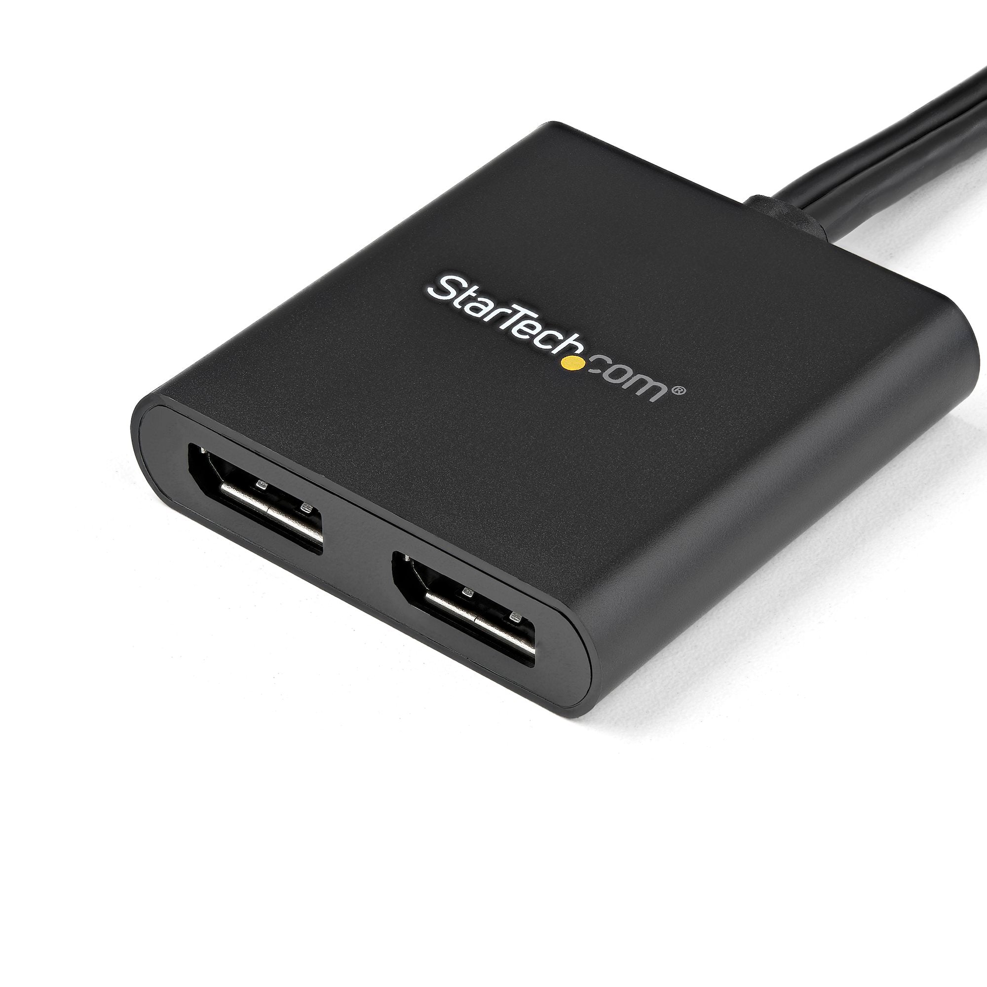 StarTech MSTMDP122DP 2-Port Multi Monitor Adapter - Mini DisplayPort to 2x DisplayPort MST Hub - Dual 4K 30Hz - Video Splitter for Extended Desktop Mode on Windows PCs Only - Image 2