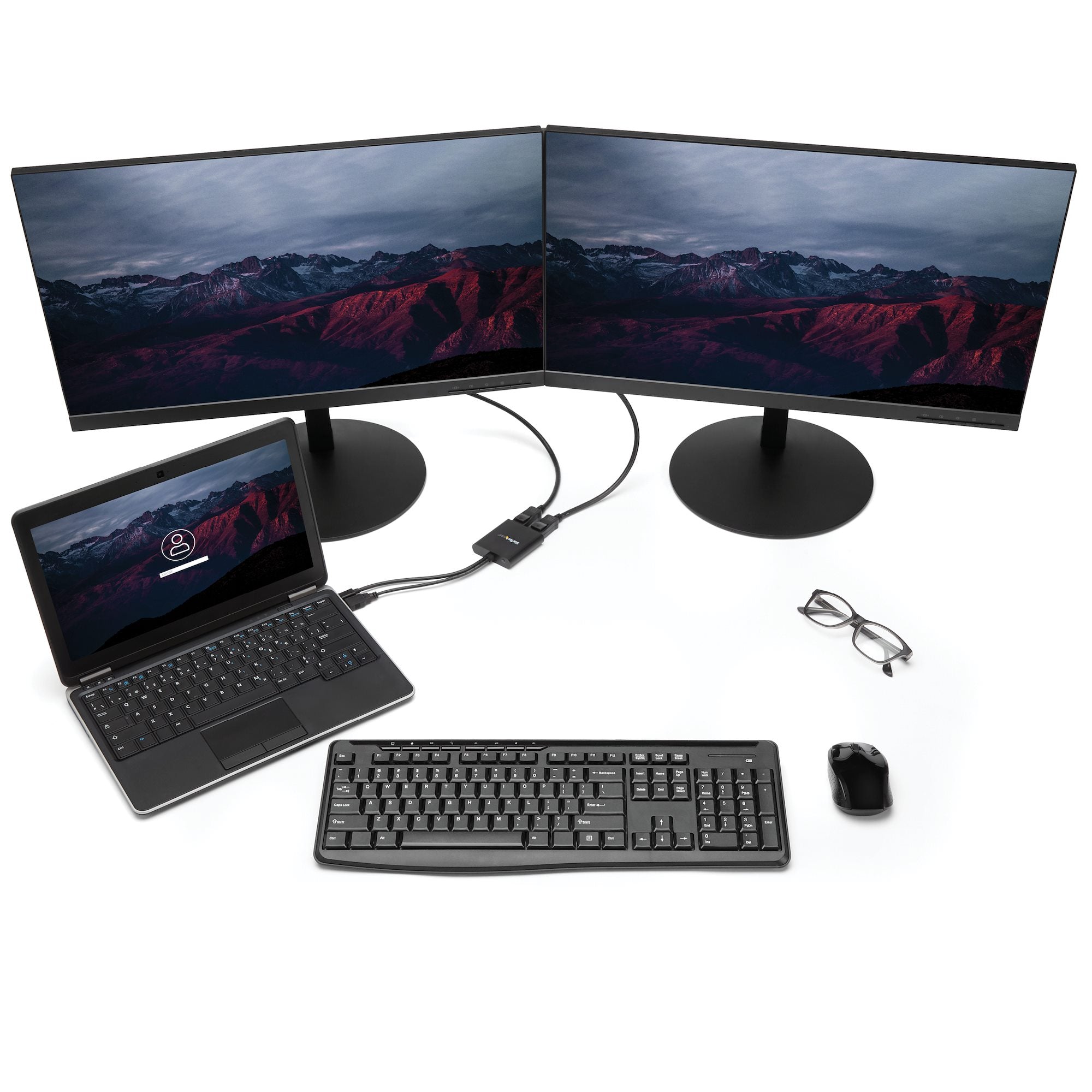 StarTech MSTMDP122DP 2-Port Multi Monitor Adapter - Mini DisplayPort to 2x DisplayPort MST Hub - Dual 4K 30Hz - Video Splitter for Extended Desktop Mode on Windows PCs Only - Image 6