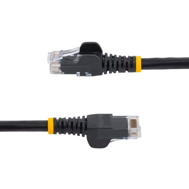 Alternative view of StarTech N6PATC150CMBK 1.5m CAT6 Ethernet Cable - Black CAT 6 Gigabit Ethernet Wire