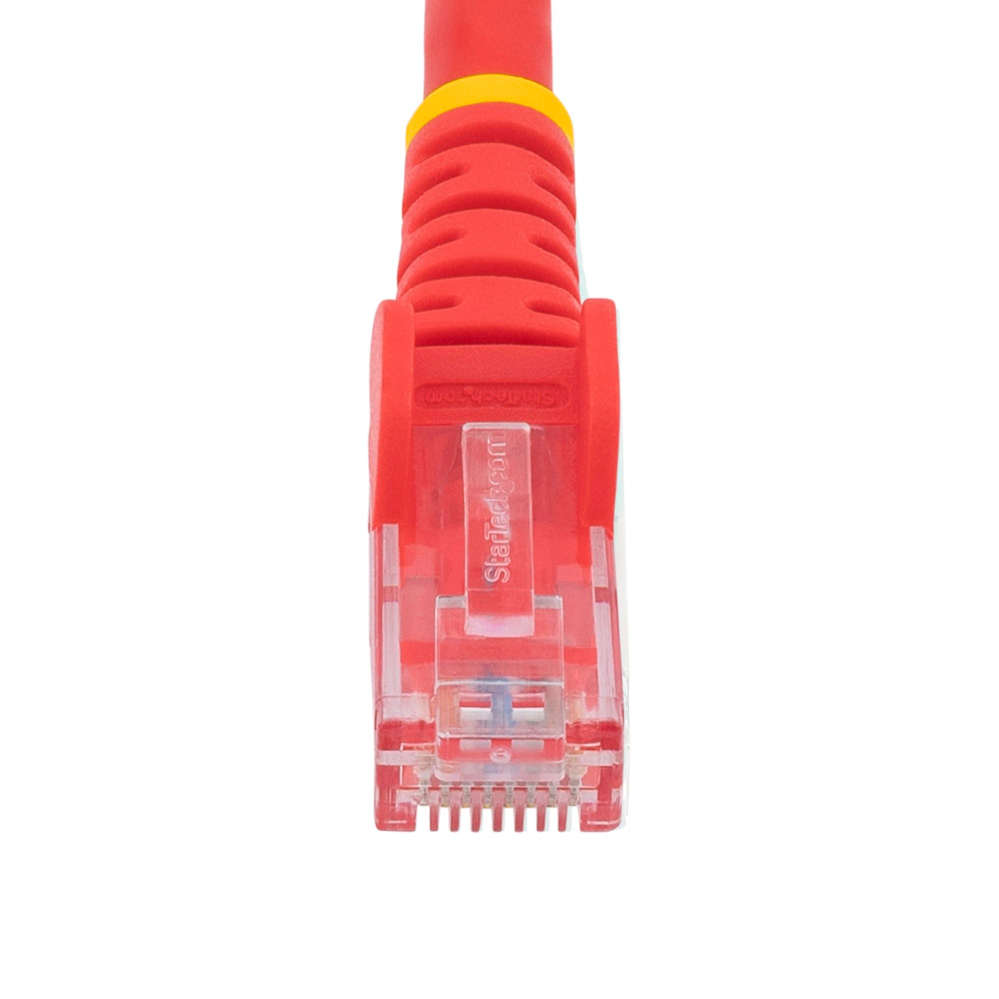 StarTech N6PATC5MRD 5m CAT6 Ethernet Cable - Red CAT 6 Gigabit Ethernet Wire - Image 4