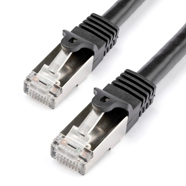StarTech N6SPAT1MBK Cat6 Patch Cable - Shielded (SFTP) - 1 m, Black