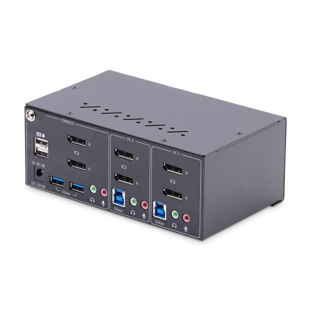 Alternative view of StarTech 2-Port Dual-Monitor DisplayPort KVM Switch, 4K 60Hz | P2DD46A2-KVM-SWITCH