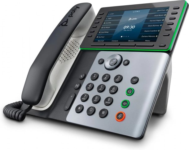 Alternative view of HP Poly Edge E500 IP Phone and PoE-enabled | 82M94AA