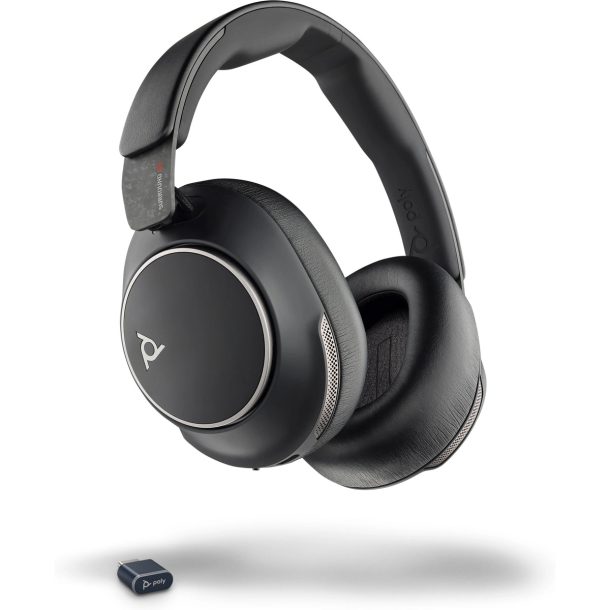 Alternative view of Poly Voyager Surround 80 UC Wireless Over-the-ear Stereo Headset Black | 8G7T9AA