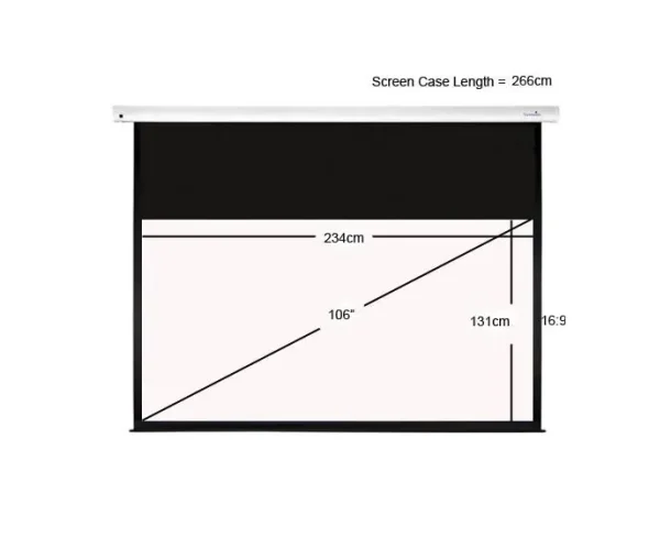 Sapphire Electric 234x131cm Projector Screen 16:9 SEWS240RWSF-ATR