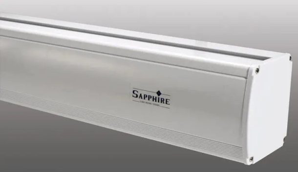 Alternative view of Sapphire 110" 16:9 (244x137cm) Grey Electric Tab Tensioned Screen | SETTS240WSF-AWG