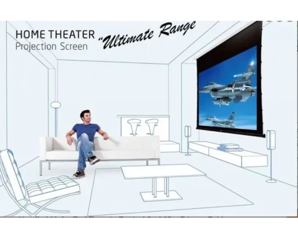 Sapphire In Ceiling Electric Tab Tensioned 301x169cm Projector Screen 16:9 SETC300WSF-ATR