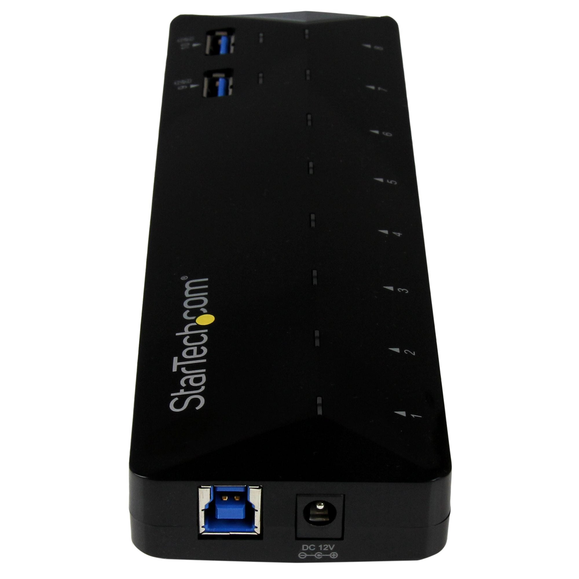 StarTech ST103008U2C 10-Port USB 3.0 Hub with Charge and Sync Ports - 5Gbps - 2 x 1.5A Ports - Image 3