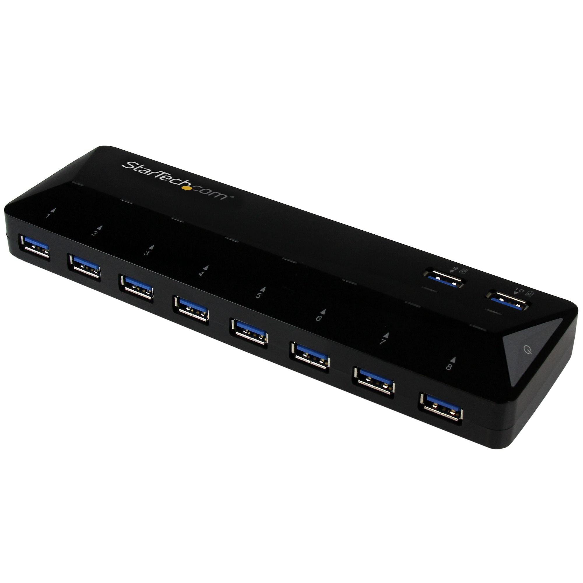 StarTech ST103008U2C 10-Port USB 3.0 Hub with Charge and Sync Ports - 5Gbps - 2 x 1.5A Ports