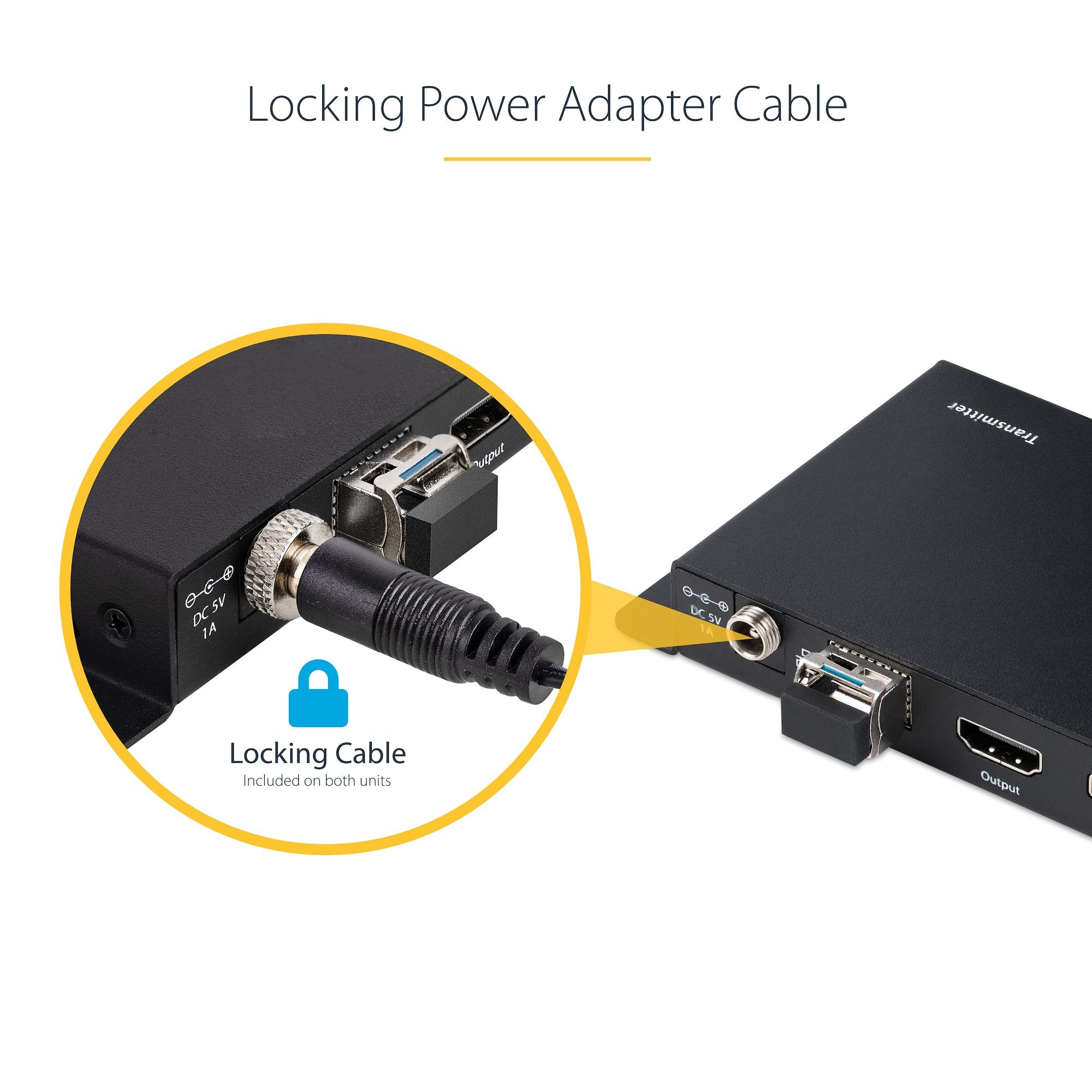 StarTech ST121HD20FXA2 4K HDMI over Fiber Extender Kit, 4K 60Hz up to 3300ft/1km (Single Mode) or 1000ft/300m (Multimode) LC Fiber Optic, HDR, HDCP, 3.5mm Audio/RS232/IR Extender, Transmitter and Receiver Kit - Image 10