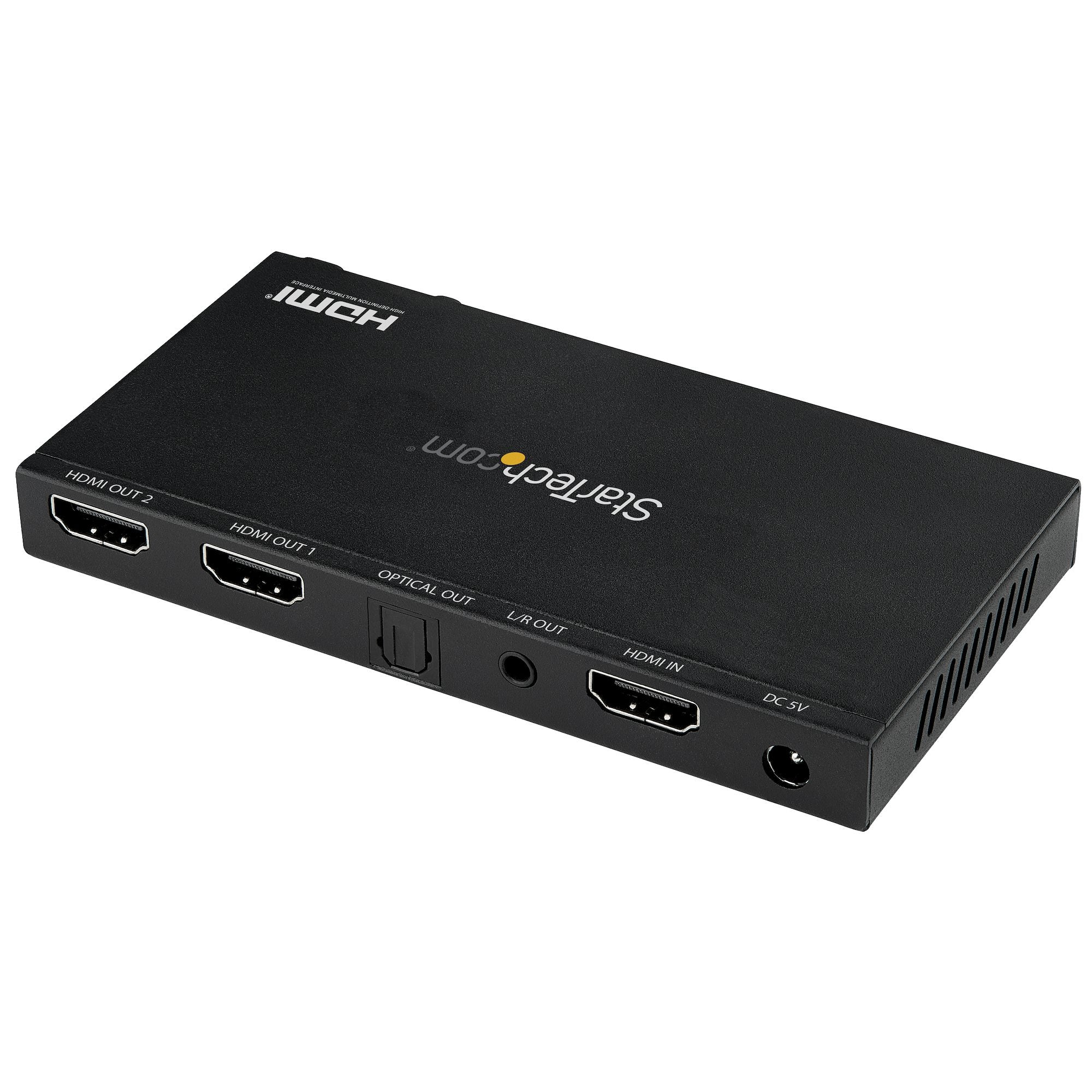 StarTech ST122HD20S 2-Port HDMI Splitter (1x2) - 4K 60Hz UHD HDMI 2.0 Audio Video Splitter - Image 2