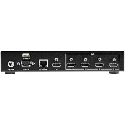 StarTech ST124HDVW 2x2 HDMI Video Wall Controller - 4K 60Hz HDMI 2.0 Video Input to 4x 1080p Output - Image 4