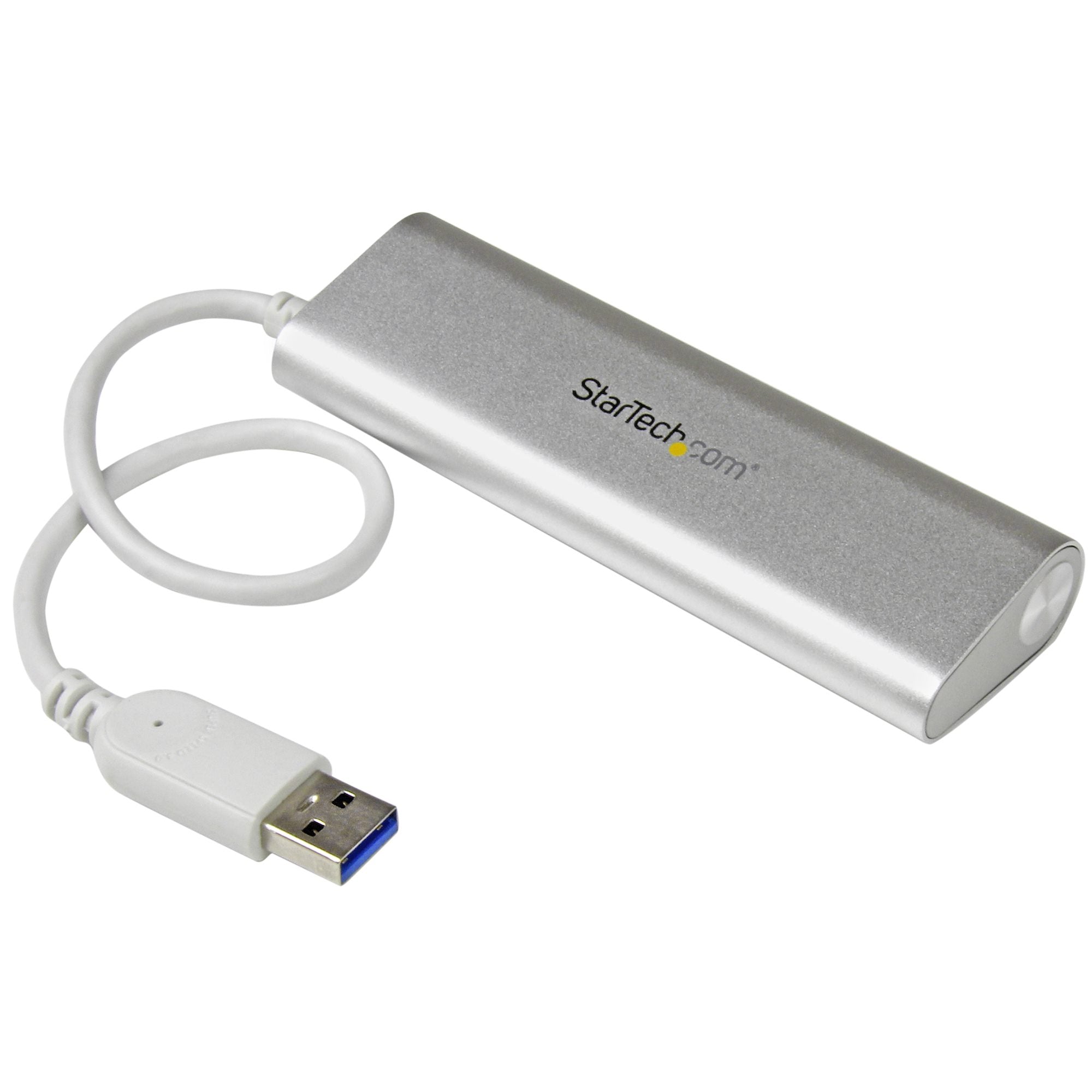 StarTech ST43004UA 4-Port Portable USB 3.0 Hub with Built-in Cable - 5Gbps - Image 2