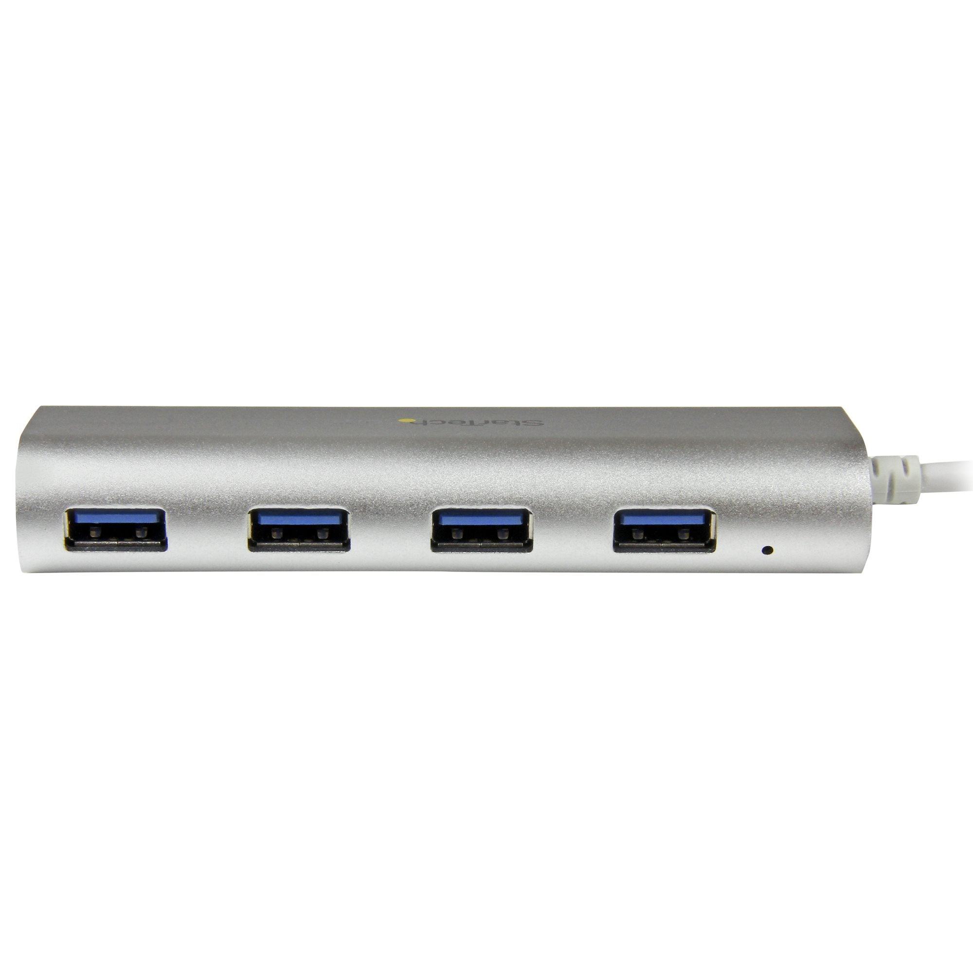 StarTech ST43004UA 4-Port Portable USB 3.0 Hub with Built-in Cable - 5Gbps - Image 3