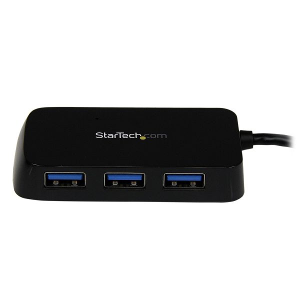 StarTech ST4300MINU3B Portable 4 Port SuperSpeed Mini USB 3.0 Hub - 5Gbps - Black