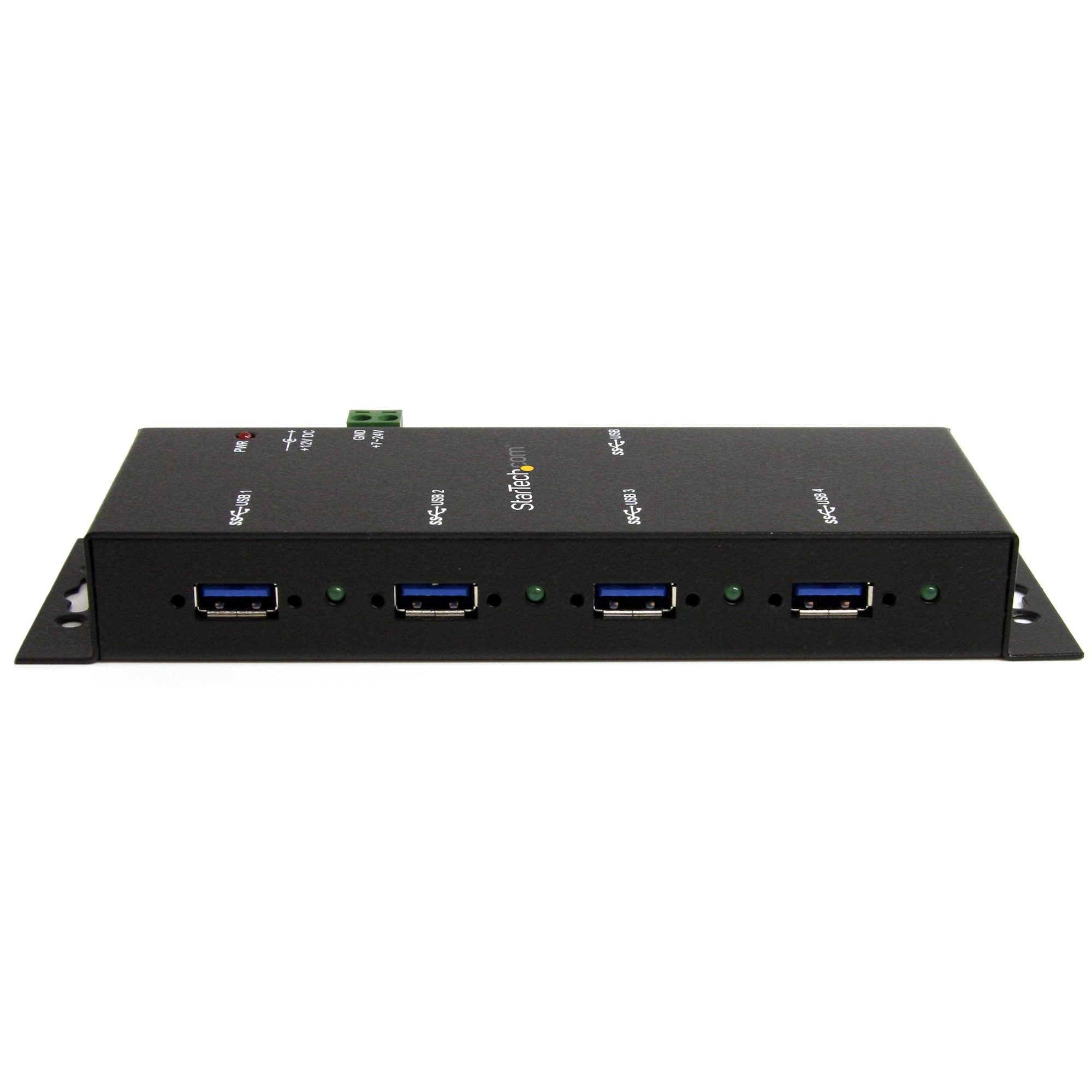 StarTech ST4300USBM 4-Port USB 3.0 Hub - 5Gbps - Metal Industrial USB-A Hub - Wall or Desk Mountable USB Data Hub - TAA Compliant USB Expander Hub - Image 5