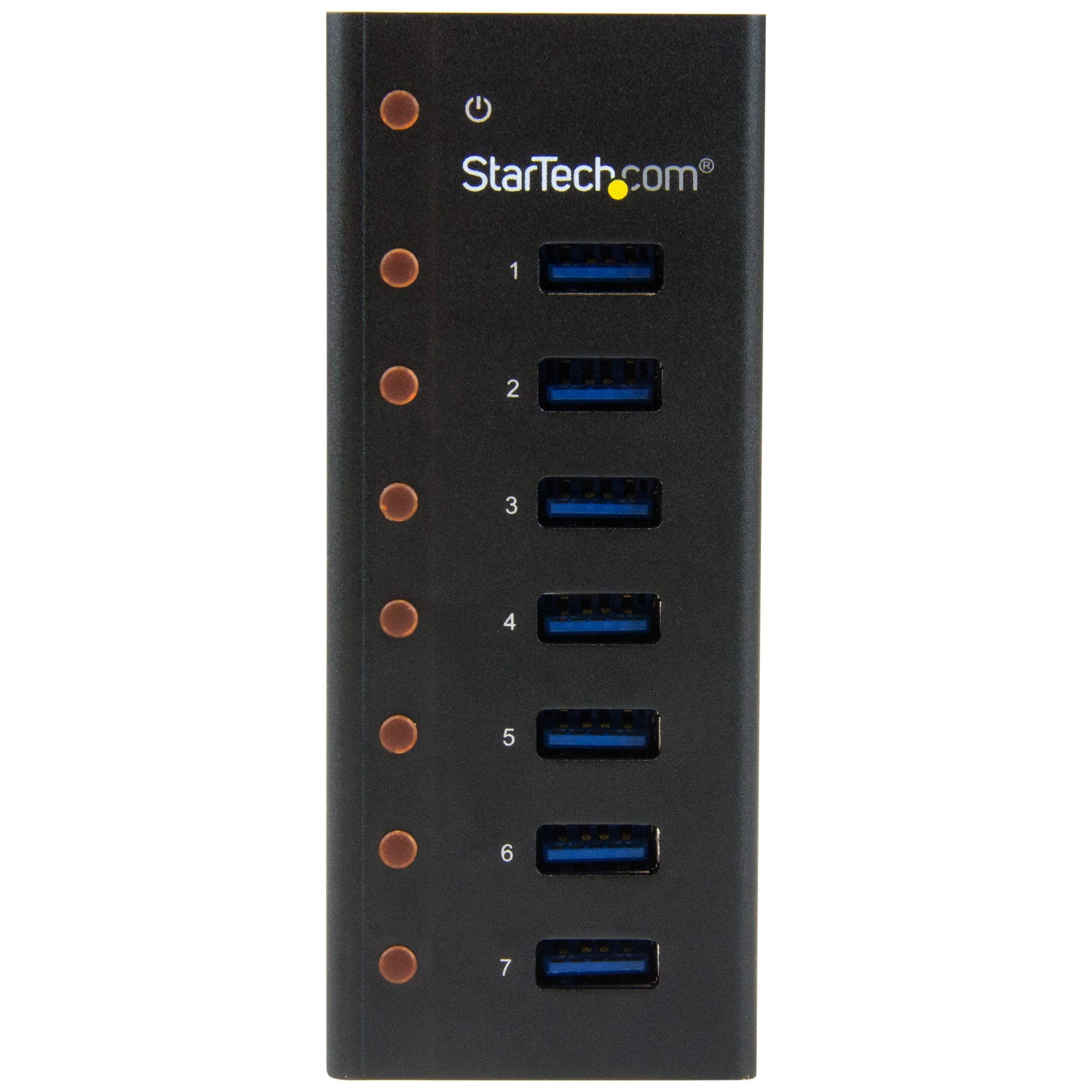 StarTech ST7300U3M 7-Port USB 3.0 Hub (5Gbps) - Desktop or Wall-Mountable Metal Enclosure - Image 2